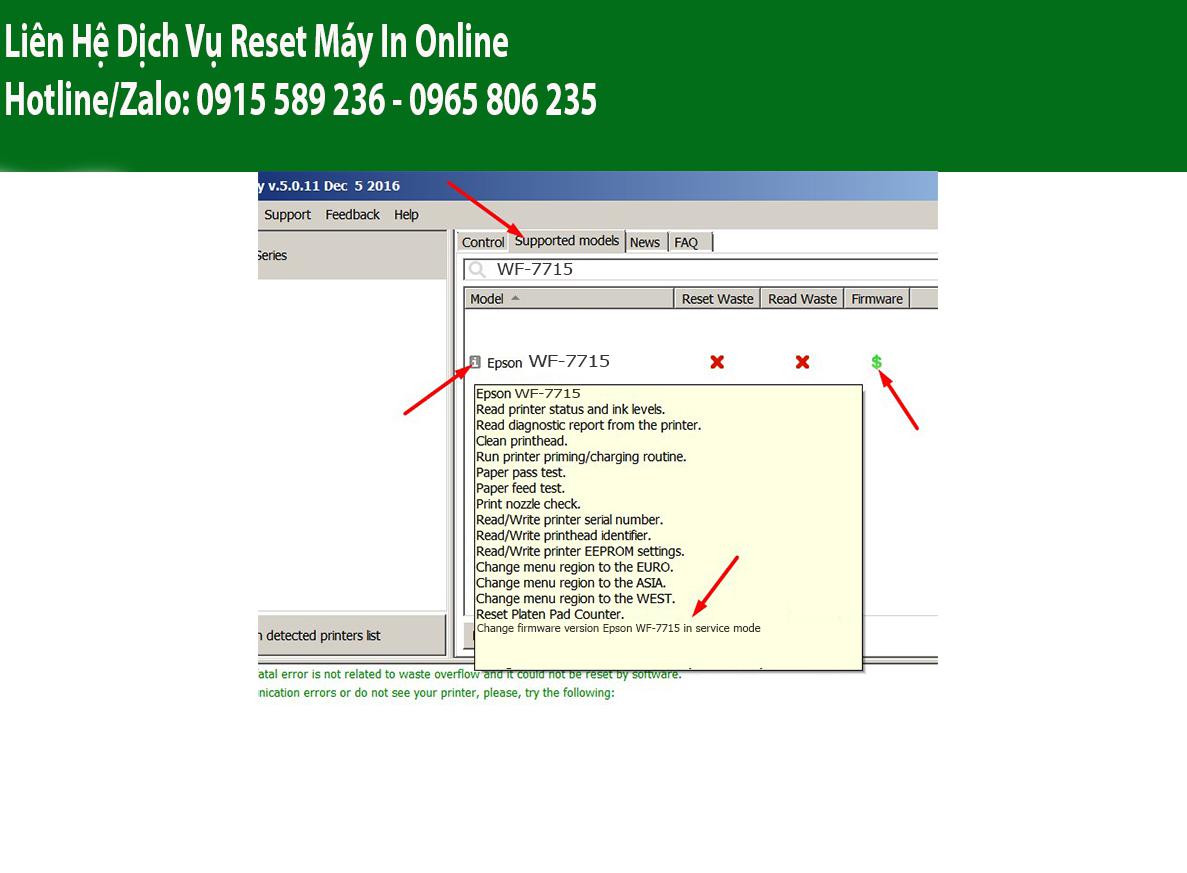 Key Firmware May In Epson WF-7715 Step 1